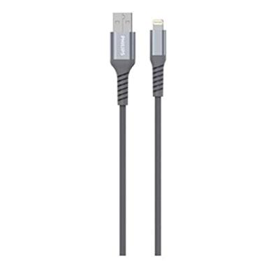 Imagem de Cabo USB - Lighting MFI Philips com cabo de nylon de 1,25 metros e ponta de metal DLC4543V/11