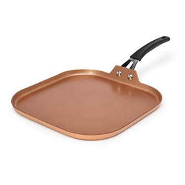 Imagem de Ecolution Chapa antiaderente resistente de 28 cm | Base de indução | Segura para forno, cobre