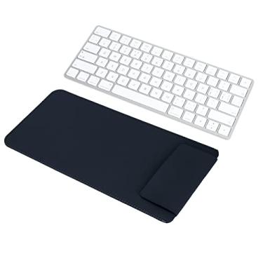 Imagem de Acogedor Capa para teclado sem fio, capa ultrafina de couro PU para teclado Magic Keyboard 2, teclado não incluído, 30 x 14 x 1 cm (azul escuro)