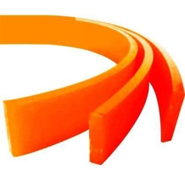 Imagem de Tira de Poliuretano Laranja para Rodo de Serigrafia 60sh (1 metro)