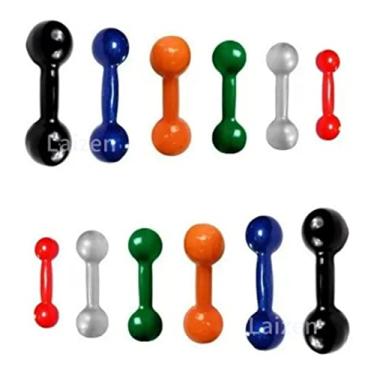 Imagem de Kit Halteres Bola Emborrachados - Pares De 1,2,3,4,5 E 10kg