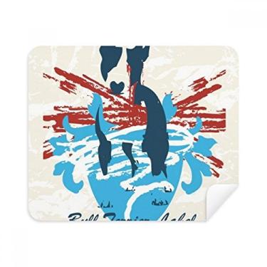 Imagem de Graffiti Street – Pano de limpeza com estampa de arte vermelha e azul (2 peças) de tecido de camurça