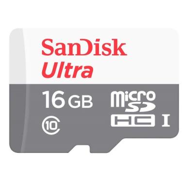 Imagem de Cartão de memória micro sd 16GB ultra micro com adaptador Sandisk