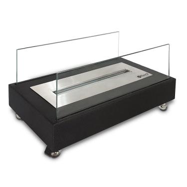 Imagem de Lareira Eco A Álcool Classe A Portátil Aço Preta 40Cm