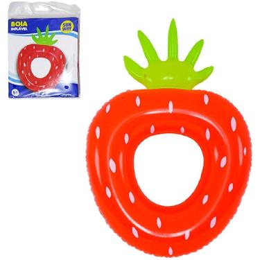 Imagem de Bóia Inflável de Cintura Formato Morango