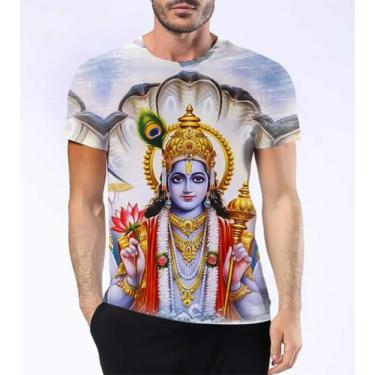 Imagem de Camisa Camiseta Vishnu Deus Hindu Sustentação Universo Hd 4 - Estilo K