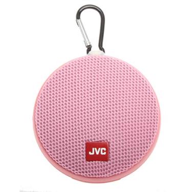 Imagem de JVC Alto-falante portátil sem fio com som surround, Bluetooth 5.0, impermeável IPX4, 7 horas de vida útil da bateria – SPSA2BTP (rosa)