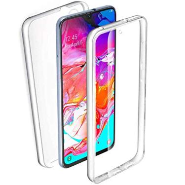Imagem de iPOMCASE Capa de 360 graus para Samsung Galaxy A70, frente e verso
