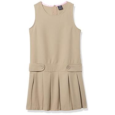 Imagem de U.S. Polo Assn. Vestido ou macacão para meninas, Cáqui liso, 14