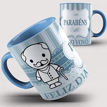 Imagem de Caneca Azul Feliz dia dos Vovô 49ia