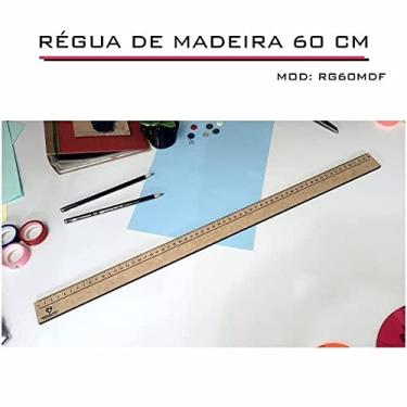 Imagem de 10 Régua 60cm Madeira Modelagem Estilista Corte Costura FenX
