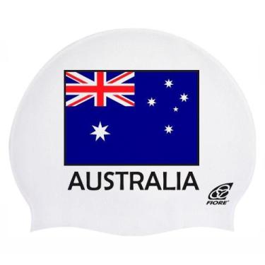 Imagem de Touca De Silicone Para Natação Bandeira Da Australia - Fiore