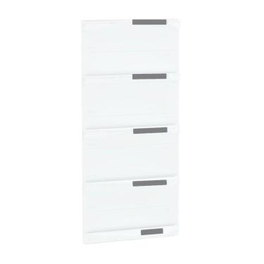 Imagem de Kit 5 Bandejas Para Gondola Canto 196 Flex 60 Branco Fx Cinz