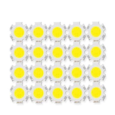 Imagem de 20 Peças 3 W 5 W 7 W 10 W Chip De Fonte De Led De Alta Potência Led Cob Lateral 11 Mm Lâmpada De Luz Holofote Lâmpadas De Luz,Branco Quente 3000K,10W
