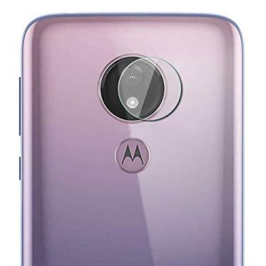 Imagem de VGOLY Proteção de lente de câmera compatível 0,3 mm 2,5D transparente protetor de lente de câmera traseira filme de vidro temperado para Motorola Moto G7 Power