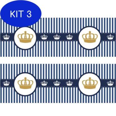 Imagem de Kit 3 Faixa Border Infantil Adesivo Parede Principe Princesa - Www.Qua