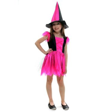 Imagem de Fantasia Bruxa Encantada Basic com Chapéu - Halloween GG