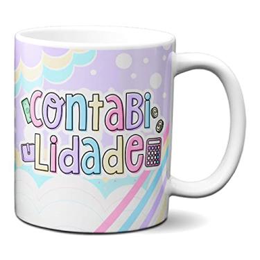 Imagem de Caneca Contabilidade Profissão Presente Profissional Fofo (Branca)