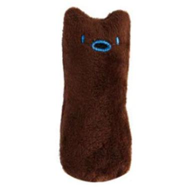 Imagem de Brinquedo Pelúcia Larva Marrom para Gatos - Tam. Único