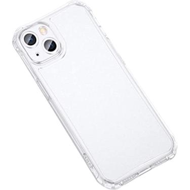Imagem de HAZELS Capa para iPhone 13, capa ultrafina proteção total material de silicone TPU proteção da câmera traseira transparente (tamanho: para iphone13Pro)