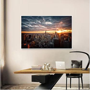 Imagem de Quadro Decorativo Anoitecer Molduras Marilia