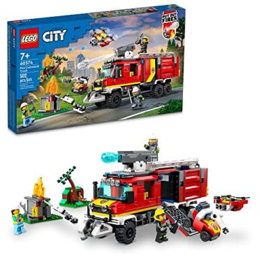 Imagem de LEGO City Camião de Controlo de Incêndios – set de construção que inclui camião dos bombeiros com drones terrestres e aéreos