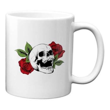 Imagem de Caneca Caveira Mexicana Santa Muerte Flores