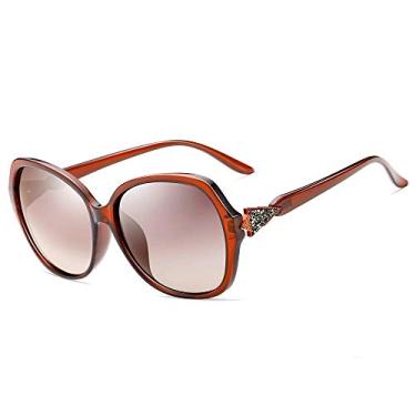 Imagem de Oculos de Sol Feminino VEITHDIA Degradê Luxuoso Lentes Polarizada com Proteção Uv400 (C1)