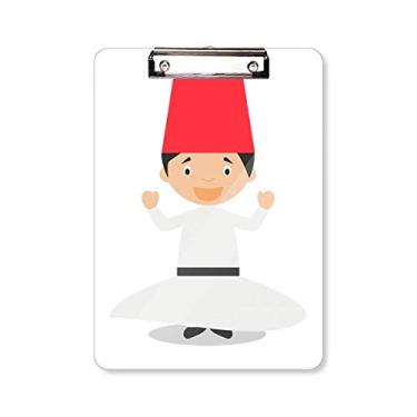 Imagem de White Whirling Dervishe desenho prancheta pasta bloco de escrita placa de suporte A4