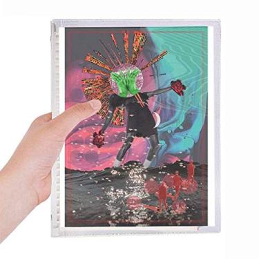 Imagem de Caderno de arte abstrata Dizzy And Fall Diário de folhas soltas Recarregável Diário Papelaria