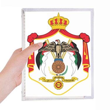 Imagem de Caderno com emblema nacional da Ásia Jordan com folhas soltas e diário recarregável