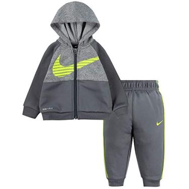 Imagem de Nike Baby Boys' Therma Dri-Fit 2-Piece Tracksuit Pants Set (Grey (66G807), 12 Months)