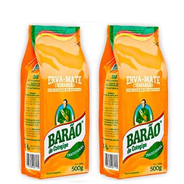 Imagem de Kit 02 - Erva Mate Chimarrão Barão Tradicional 500g