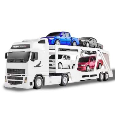 Carreta Scania Cegonha Duplas Brinquedo Infantil 7 Peças em Promoção na  Americanas