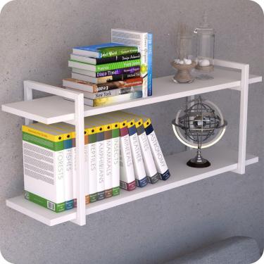 Imagem de Prateleira Estilo Industrial Para Sala Parede GND BB 80cm