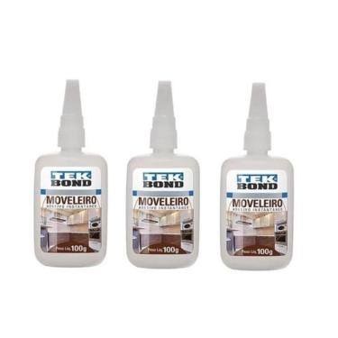 Imagem de 03 Un Cola Adesivo Instantânea Tekbond Moveleira 793 100Gr