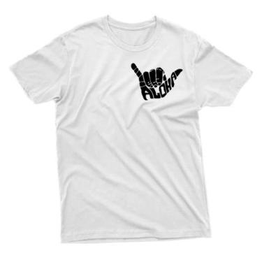 Imagem de Camiseta Slim Unissex 100% Algodão Estampada Aloha Melhor Preço Envio