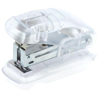 Imagem de Grampeador Mini Transparente Zoom até 20 Folhas - BRW