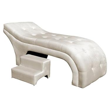 Imagem de Maca Mesa Estética Facial Cílios Sobrancelhas Salão Massagem Veludo Botonê 70 cm - Estopar