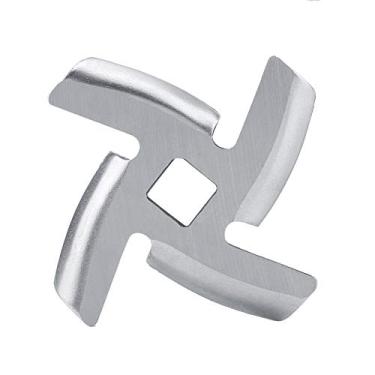 Imagem de Cortador de faca de aço inoxidável okjhfd, moedor de carne, lâmina, substituição, moedor de carne elétrico/misturador de suporte para peças de máquinas de cozinha(54mm long, large blade)