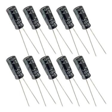 Imagem de Capacitor Eletrolítico 3,3uF 50V - Kit 10 Peças
