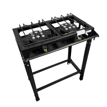 Imagem de Fogão Portátil Industrial Grande 2 Bocas Alta Pressão Roa