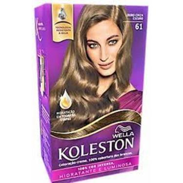 Imagem de koleston kit Coloração - 61 Loiro Cinza