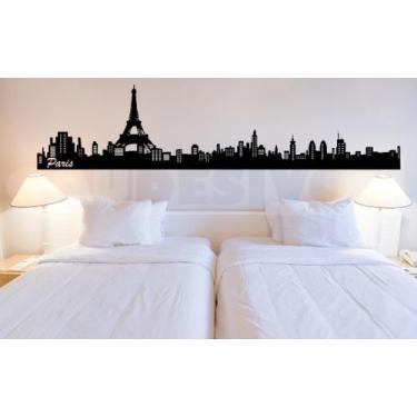 Imagem de Adesivos Decorativo De Parede Cidade Paris Com Torre Eiffel Com 2 Metr