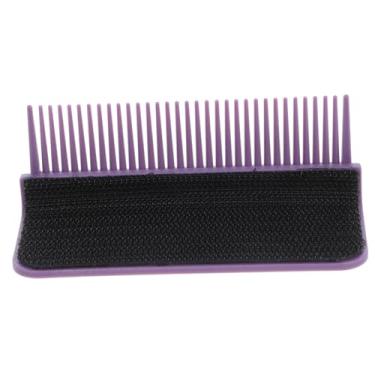 Imagem de Beaupretty Pente De Tala Elétrico Endireitar Pente Acessório De Pente De Chapinha Pente De Salão De Cabeleireiro Pente Portátil Roxo Ferramenta De Cabeleireiro Doméstico Fibra De Carbono