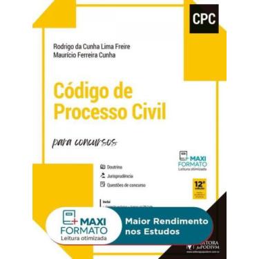 Imagem de Código De Processo Civil Para Concursos (Cpc) - 2023