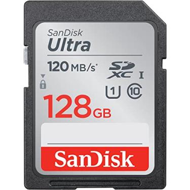 Imagem de SanDisk Cartão de memória Ultra SDXC UHS-I de 128 GB - 120 MB/s, C10, U1, Full HD, cartão SD - SDSDUN4-128G-GN6IN