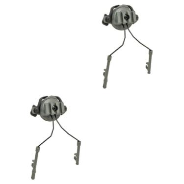 Imagem de GANAZONO 2 Unidades adaptador de fones de ouvido suportes para fones de ouvido suporte para fone de ouvido capacete trilho rápido peças ao ar livre chifres orientar suíte