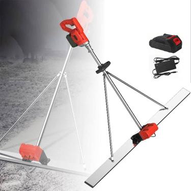 Imagem de Betonilha de concreto, vibrador elétrico de concreto com motor sem escova, máquina de nivelamento vibratório de cimento com bateria de lítio, máquina de nivelamento de concreto, 1 bateria X,