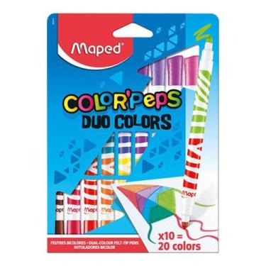 Imagem de Caneta Maped Hidrografica Color Peps Duo 20 Cores